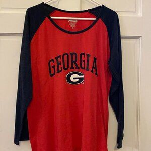 Georgia Dawgs Football Shirt Women's 2x
